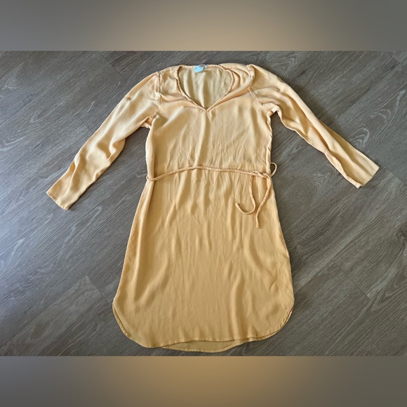 H&M Mustard Yellow Wrap Dress, long sleeve - Picture 2 of 8